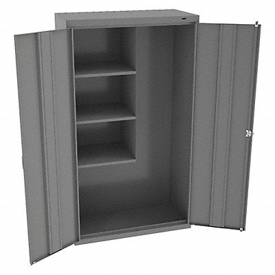 TENNSCO JAN6618DHMG K4848 Storage Cabinet 64 x36 x18 MdGry 3Shlv