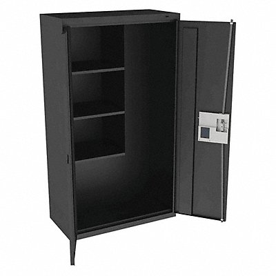 TENNSCO JAN6618ELBK K4849 Storage Cabinet 64 x36 x18 Black 3Shlv