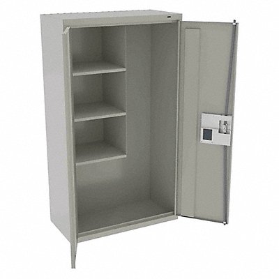 TENNSCO JAN6618ELLG K4849 Storage Cabinet 64 x36 x18 LtGry 3Shlv