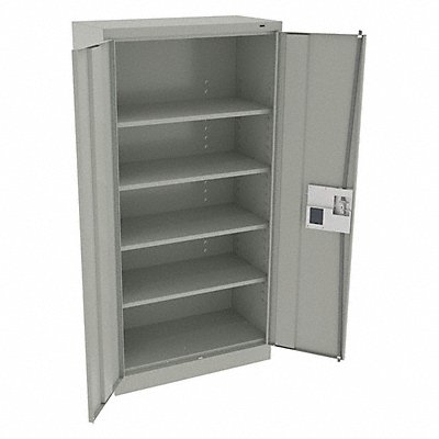 TENNSCO 7218ELLG K3837 Storage Cabinet 72 x36 x18 LtGry 4Shlv