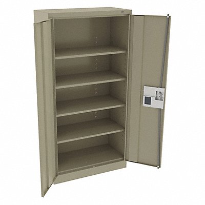 TENNSCO 7218ELSD K3837 Storage Cabinet 72 x36 x18 Sand 4Shlv