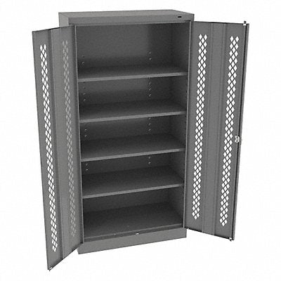 TENNSCO 7218PDMG Storage Cabinet 72 x36 x18 MdGry 4Shlv