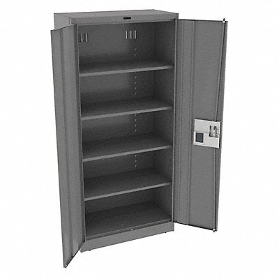 TENNSCO 7818ELMG K3839 Storage Cabinet 78 x36 x18 MdGry 4Shlv