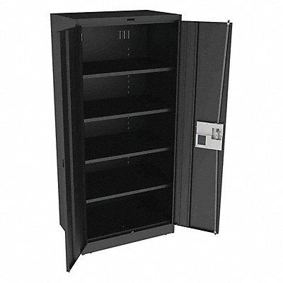 TENNSCO 7824ELBK K3844 Storage Cabinet 78 x36 x24 Black 4Shlv