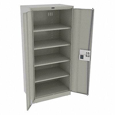 TENNSCO 7824ELLG K3844 Storage Cabinet 78 x36 x24 LtGry 4Shlv