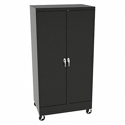 TENNSCO CK6624DHBK K4834 Storage Cabinet 73 x36 x24 Black 4Shlv