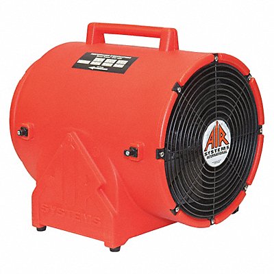 AIR SYSTEMS INTERNATIONAL CVF12AC Portable Fan Orange 15 1/4 W