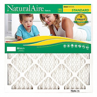 NATURALAIRE 84858012020 Pleated Filter 20x20x1 8MERV