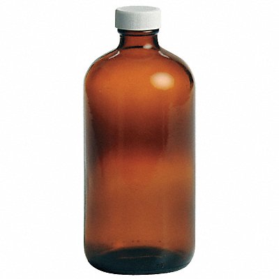QORPAK 239530 Bottle 168 mm H Amber 75 mm Dia PK12