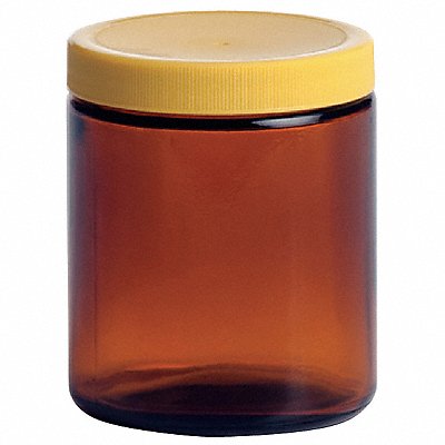 QORPAK 239564 Jar 240 mL 89 mm H Amber PK24