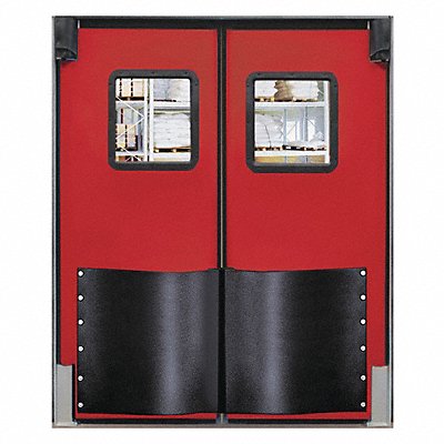 CHASE 8496RDRED Swinging Dr 8x7 ft Red Polyethylene PR