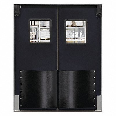 CHASE 9696RDBLA H1843 Swinging Dr 8x8ft Black Polyethylene PR
