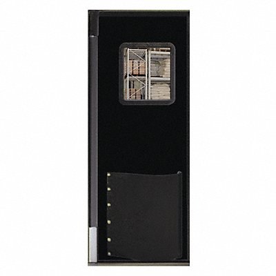 CHASE 3696R25BLA Swinging Door 8 x 3ft Black Polyethylene