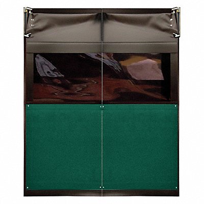 CHASE AIR9737284FGR Swinging Dr 7x6 ft Forest Green PVC PR