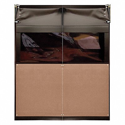 CHASE AIR9736096MBR Swinging Dr 8x5 ft Medium Brown PVC PR