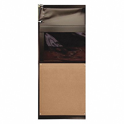 CHASE AIR9733696MBR Swinging Door 8 x 3 ft Medium Brown PVC
