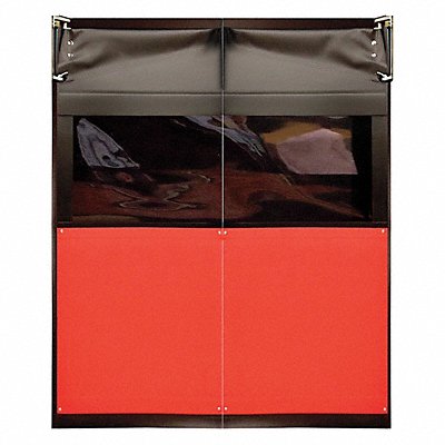 CHASE AIR9737284RED Flexible Swinging Dr 7x6 ft Red PVC PR
