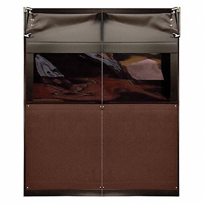 CHASE AIR9737284CBR Swinging Dr 7x6 ft Chocolate Brown PR
