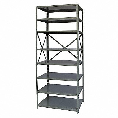 HALLOWELL F451318HG Metal Shelving Cap 500 lb 18inx84inx36in