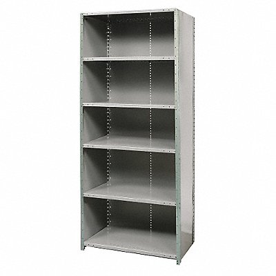 HALLOWELL F552118HG Metal Shelving Cap 800 lb 18inx84inx36in