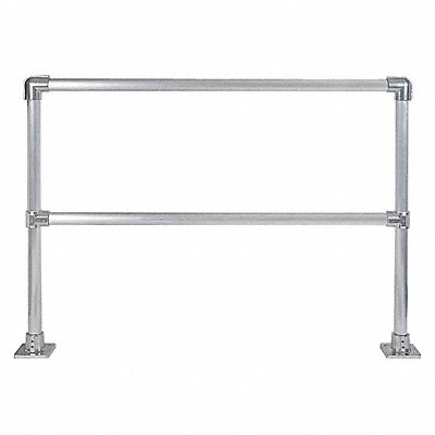HOLLAENDER 50230 Handrail Section 6 Ft Aluminum Mil