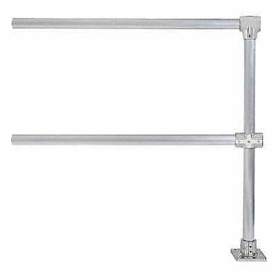 HOLLAENDER 50320 Handrail Extension 4 Ft Aluminum Mil