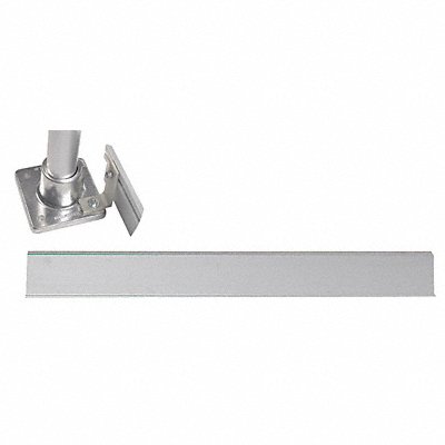 HOLLAENDER 92380 Handrail Toe Board 4 Ft Aluminum Mil