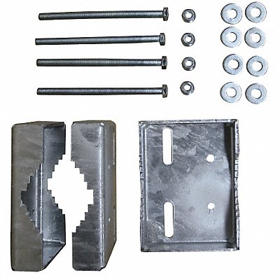 PS INDUSTRIES LSGLP2204GAL Mount Bracket Galv Large Pipe 2-4 in dia