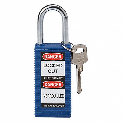 BRADY 123406 Lockout Padlock KD Blue 3 H