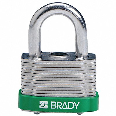 BRADY 143128 H1713 Keyed Padlock Different 1-5/16 W
