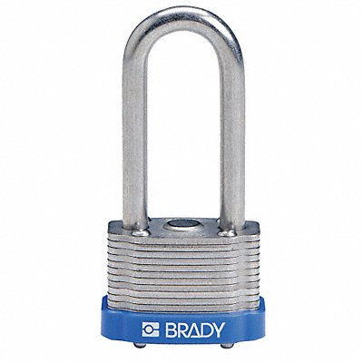 BRADY 118974 H1718 Key Retaining Steel Padlock 1-5/16 W PK6