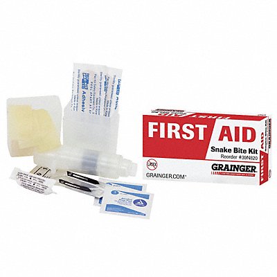 GRAINGER 54523 Snake Bite Kit 9pcs 4x2 1/8 White