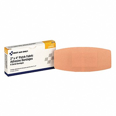 FIRST AID ONLY 1007 Strip Bandages 4 x2 Fabric PK6