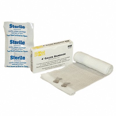 FIRST AID ONLY 5004 Stretch Gauze White 4yd L 4 W
