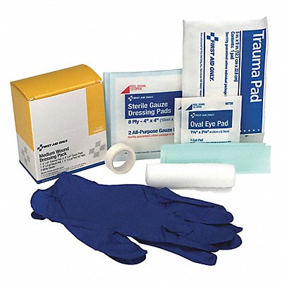 FIRST AID ONLY 3950 Wound Dressing Kit 13pcs 2.25x4 3/8 WHT