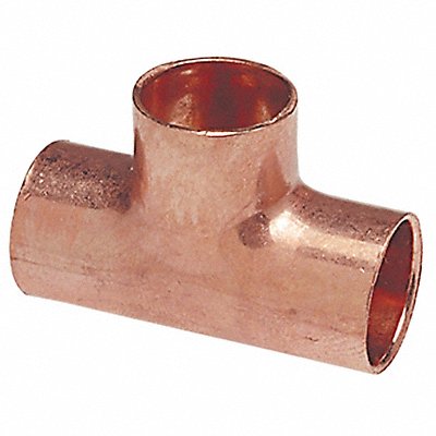 NIBCO 611BH58X58X34 Bullhead Tee Wrot Copper 5/8 x5/8 x3/4