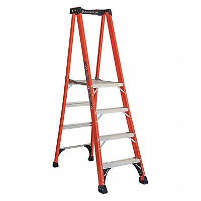 LOUISVILLE FXP1804HD Platform Stepladder 3 ft 9 FGL 375 lb.