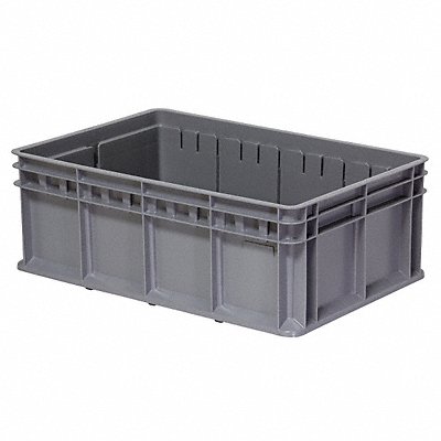 AKRO-MILS 38358GRY Straight Wall Ctr Grey Solid Polymer