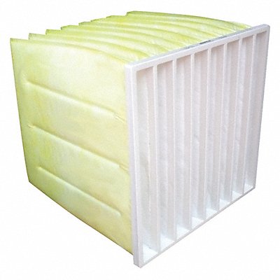 GRAINGER 39UK58 Pocket Air Filter 24x24x24 MERV 14