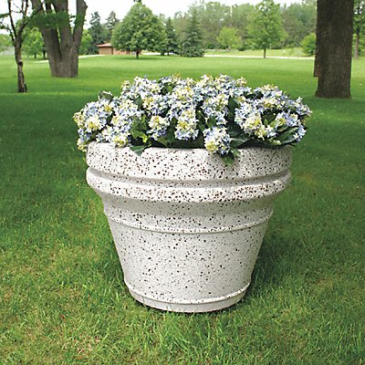 WAUSAU TILE TF4042W22 Planter Round 36in.Lx36in.Wx29in.H