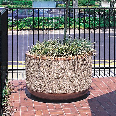 WAUSAU TILE TF4095W22 Planter Round 36in.Lx36in.Wx26in.H