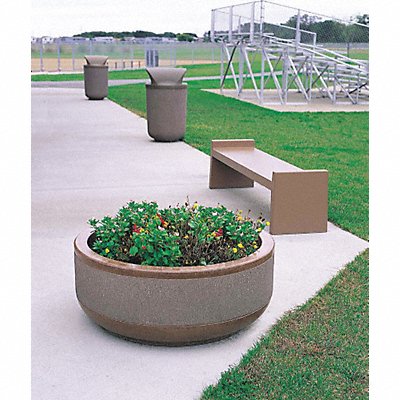 WAUSAU TILE TF4105W22 Planter Round 42in.Lx42in.Wx17in.H