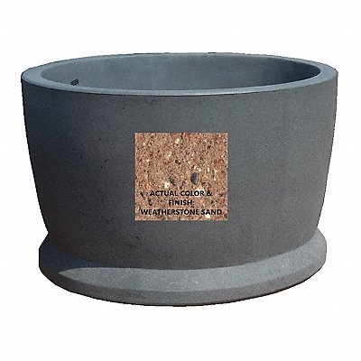 WAUSAU TILE TF4121W22 Planter Round 48in.Lx48in.Wx30in.H