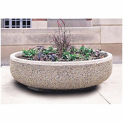 WAUSAU TILE TF4125W22 Planter Round 60in.Lx60in.Wx17in.H