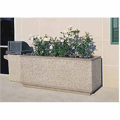 WAUSAU TILE TF4169W22 Planter Rectangle 66in.Lx18in.Wx18in.H