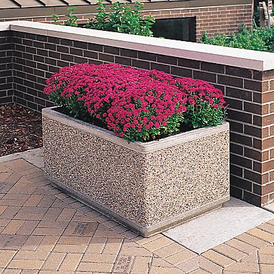 WAUSAU TILE TF4175W22 Planter Rectangle 72in.Lx30in.Wx30in.H