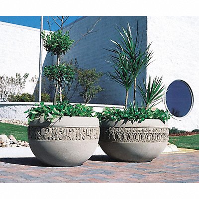 WAUSAU TILE TF4229W22 Planter Round 48in.Lx48in.Wx35in.H