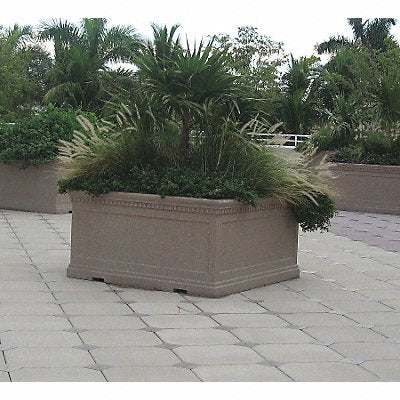 WAUSAU TILE TF4237W22 Planter Square 72in.Lx72in.Wx36in.H