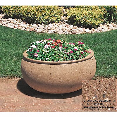 WAUSAU TILE TF4339W22 Planter Oval 30in. 24in. 16in.