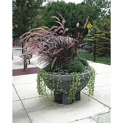 WAUSAU TILE SL4036W22 Planter Round 96in.Lx96in.Wx38in.H